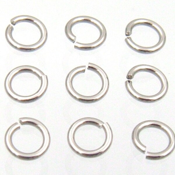 500 PC. Highest Quality 316 Stainless Steel Jump Rings Saw Cut Jumprings for Jewelry Making, Chainmaille Findings Choices of Gauges & Sizes