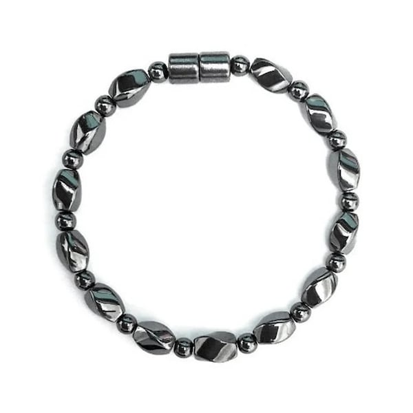 Magnetic Therapy Bracelet, Magnetic Hematite Bracelet, Hematite Magnetic Bracelet, Bracelets Magnet #MHB-917