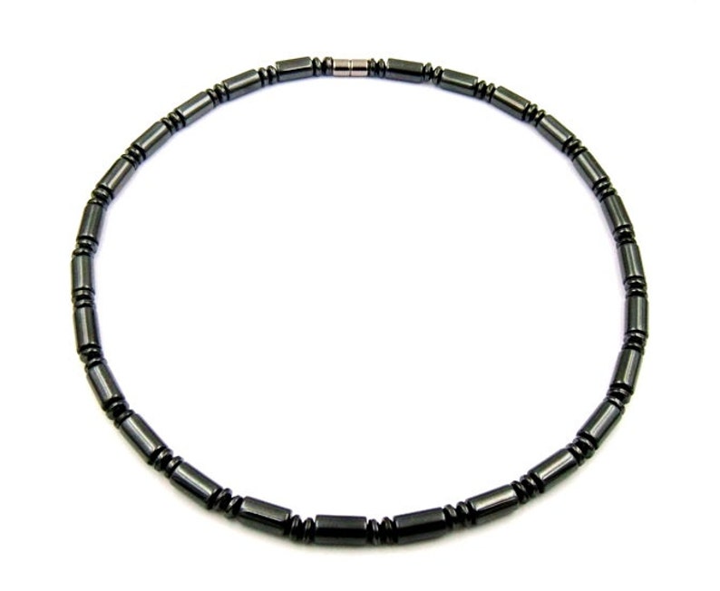 Magnetic Therapy Necklace, Arthritis Necklaces, Heavy Magnetic Necklace, Hematite Necklaces, Magnetic Necklaces for Men and Women MHN-112 image 1