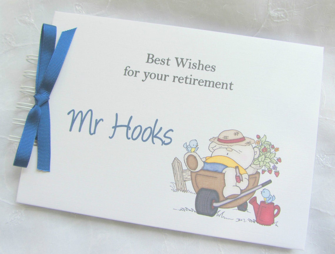 Personalised Retirement Guest Book/ Photo Book/ Album/ Memory Etsy UK