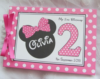 Minnie Mouse Scrapbook Etsy Uk