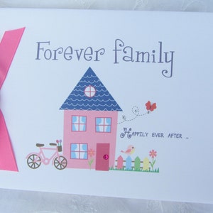 Personalised ADOPTION "Forever Family" Scrapbook Memory Photo Album - Welcoming Gift Idea