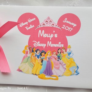 Personalised DISNEY PRINCESS  Autograph Book - Memory Scrapbook Album