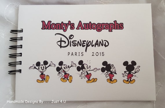 Cuaderno Libro De Firmas Disney Personalizado