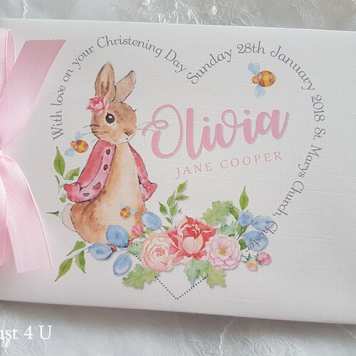 Personalised Peter Rabbit Christening / Naming Day / Baptism / Etsy UK