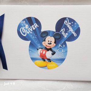 Personalised  Mickey  DISNEY AUTOGRAPH BOOK / Memory Scrapbook Album