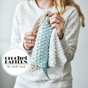 Dotty Dishcloth Crochet Pattern - Crochet Dish cloth Pattern - PDF Digitial Download