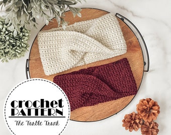 Crochet Ear Warmer Pattern - Toasty & Twisted Ear Warmer Crochet Pattern - PDF Digital Download