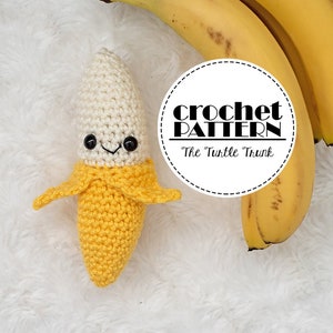 Banana Crochet Pattern - Amigurumi Banana Pattern - PDF Digital Download