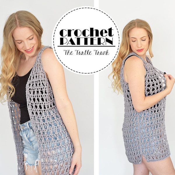 Crochet Vest Pattern - Etsy