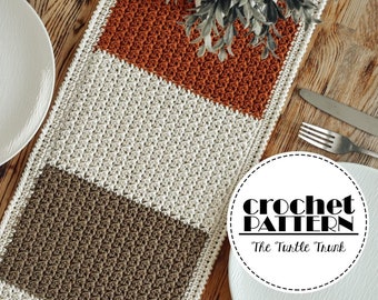 Farmhouse Table Runner Crochet Pattern - Easy Crochet Table Runner Pattern - PDF Digital Download