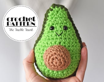 Avocado Crochet Pattern - Amigurumi Avocado Pattern - Crochet Play Food - PDF Digital Download