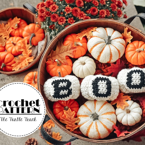 BOO Pumpkins - Crochet Pumpkin Pattern - pdf digital download