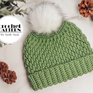 Country Cottage Beanie Crochet Pattern - Easy Crochet Beanie Pattern - PDF Digital Download