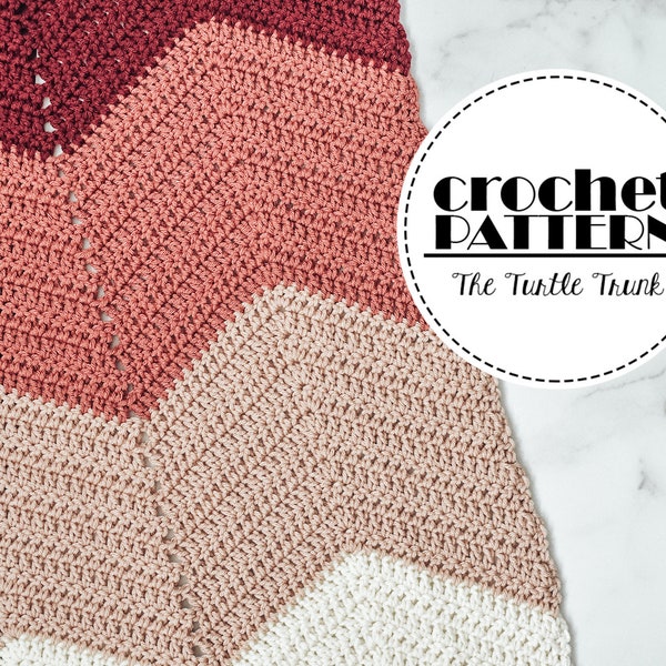 Bebe Baby Blanket Crochet Pattern - Chevron Baby Blanket - Quick and Easy Crochet Baby Blanket