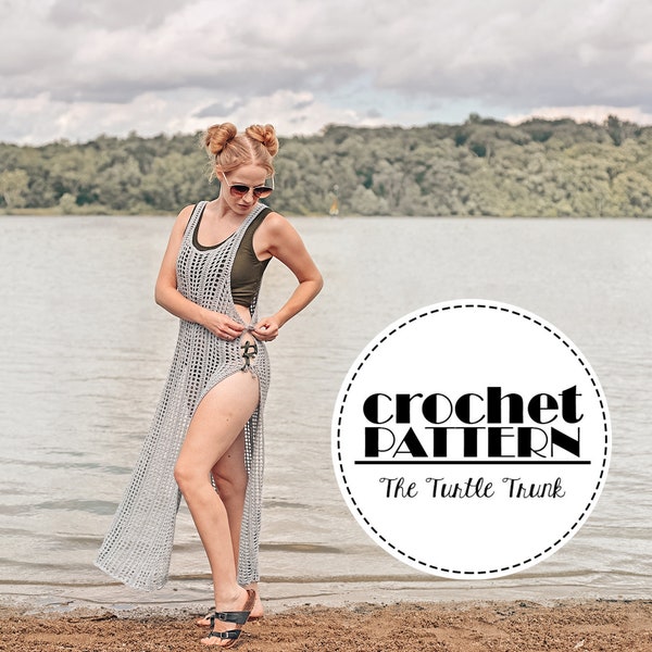 Beach Daze Cover-Up Crochet Pattern - Crochet Beach Dress - Téléchargement numérique
