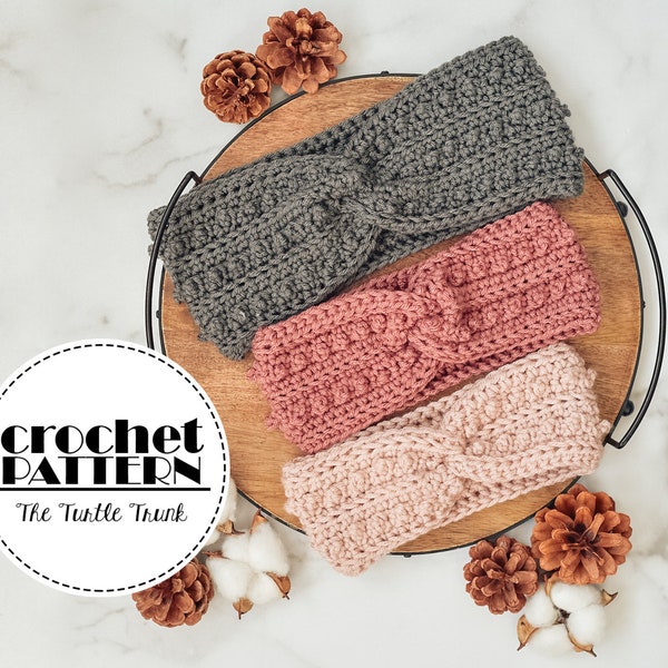 Picot Headband Crochet Pattern - Easy Crochet Headband Pattern - PDF Digital Download