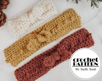 Skinny Picot Headband Crochet Pattern - Easy Crochet Headband Pattern - Digital Download