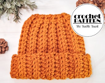 Easy Breezy Super Chunky Bun Beanie Crochet Pattern - Easy Crochet Bun Beanie - PDF Digital Download