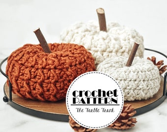 Farm Fresh Pumpkin crochet pattern - Crochet Pumpkin Pattern - Digital Download
