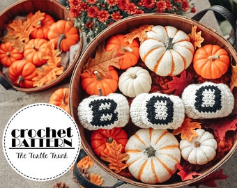 BOO Pumpkins - Crochet Pumpkin Pattern - pdf digital download