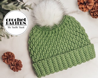 Country Cottage Beanie Crochet Pattern - Easy Crochet Beanie Pattern - PDF Digital Download