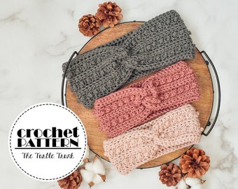 Picot Headband Crochet Pattern - Easy Crochet Headband Pattern - PDF Digital Download