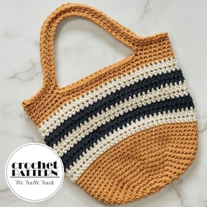 Patrón de bolso Brecken a crochet - Patrón bolso tote fácil a crochet - Descarga digital PDF