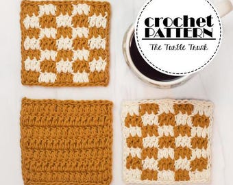 Loopy Coaster Crochet Pattern - Easy Crochet Coaster Pattern - PDF Digital Download