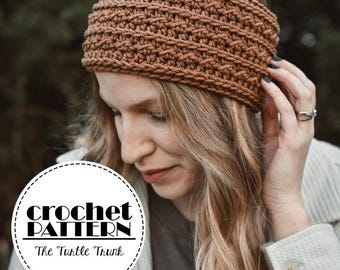 Basic Ridge Headband Crochet Pattern - PDF Digital Download - Beginner Crochet Headband Pattern