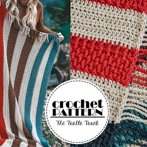 Bonfire Blanket Crochet Pattern - Easy Crochet Throw Blanket Pattern - pdf digital download