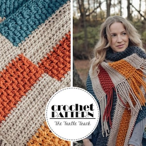 Bonfire Scarf Crochet Pattern Easy Crochet Scarf Pattern PDF Digital Download image 1