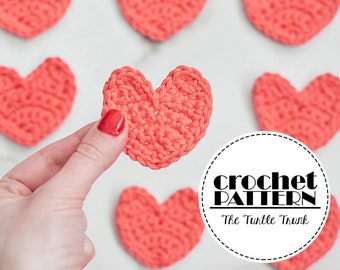 Mini Heart Crochet Pattern - pdf digital download