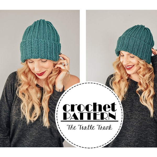 Easy Breezy Ribbed Beanie Häkelanleitung - PDF Digital Download Häkelanleitung - Häkelmütze-Muster