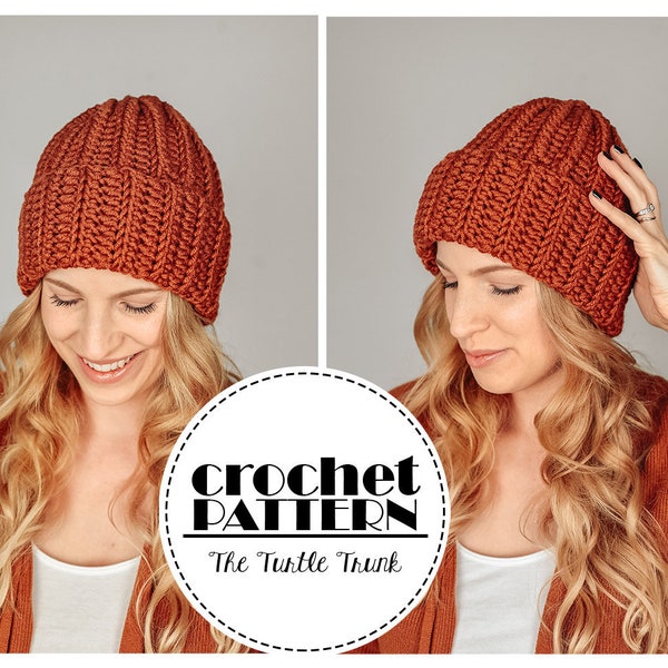 Easy Breezy Chunky Beanie Pattern, Chunky Crochet Beanie Pattern, Bulky Hat Pattern, PDF Digital Download