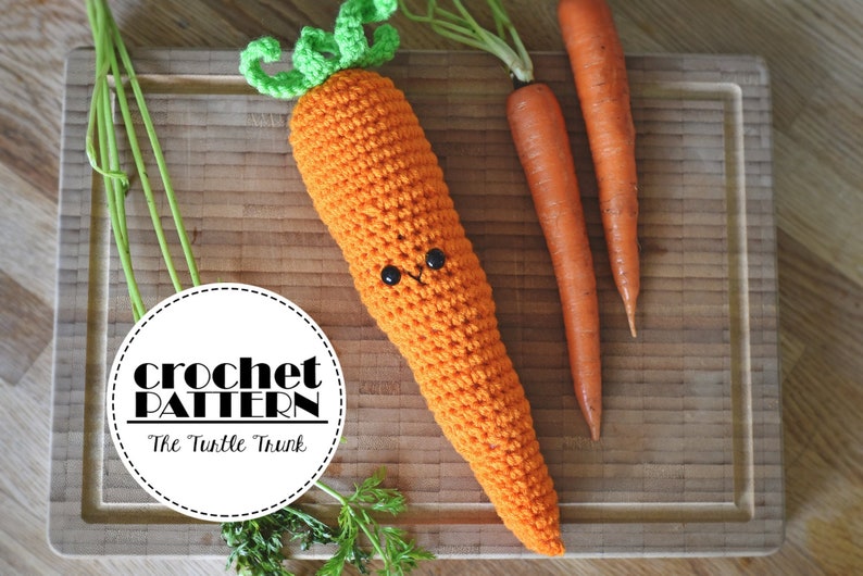 Crochet Carrot Pattern - Amigurumi Carrot - PDF Digital Download 