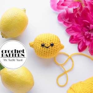 Little Lemon Crochet Pattern, PDF Download, Amigurumi Lemon, Play Food Lemon