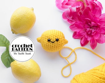 Little Lemon Crochet Pattern, PDF Download, Amigurumi Lemon, Play Food Lemon