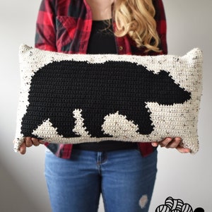 A Beary Comfy Pillow Crochet Pattern Crochet Bear Pillow Pattern PDF Digital Download image 2