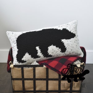 A Beary Comfy Pillow Crochet Pattern Crochet Bear Pillow Pattern PDF Digital Download image 4