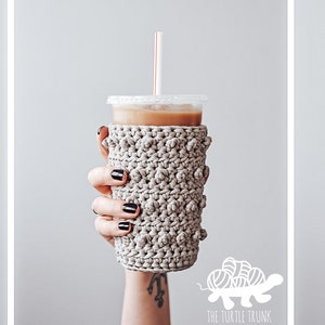 Picot Beverage Holder Crochet Pattern Crochet Can Cozy Pattern Crochet Coffee Cozy Pattern 4 Sizes Skinny Can Holder image 5