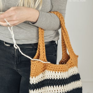 Brecken Bag Crochet Pattern - Easy Crochet Tote Bag Pattern - PDF ...