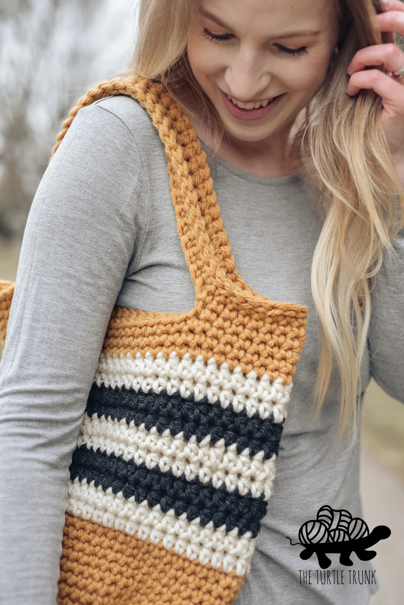 Brecken Bag Crochet Pattern - Easy Crochet Tote Bag Pattern - PDF ...