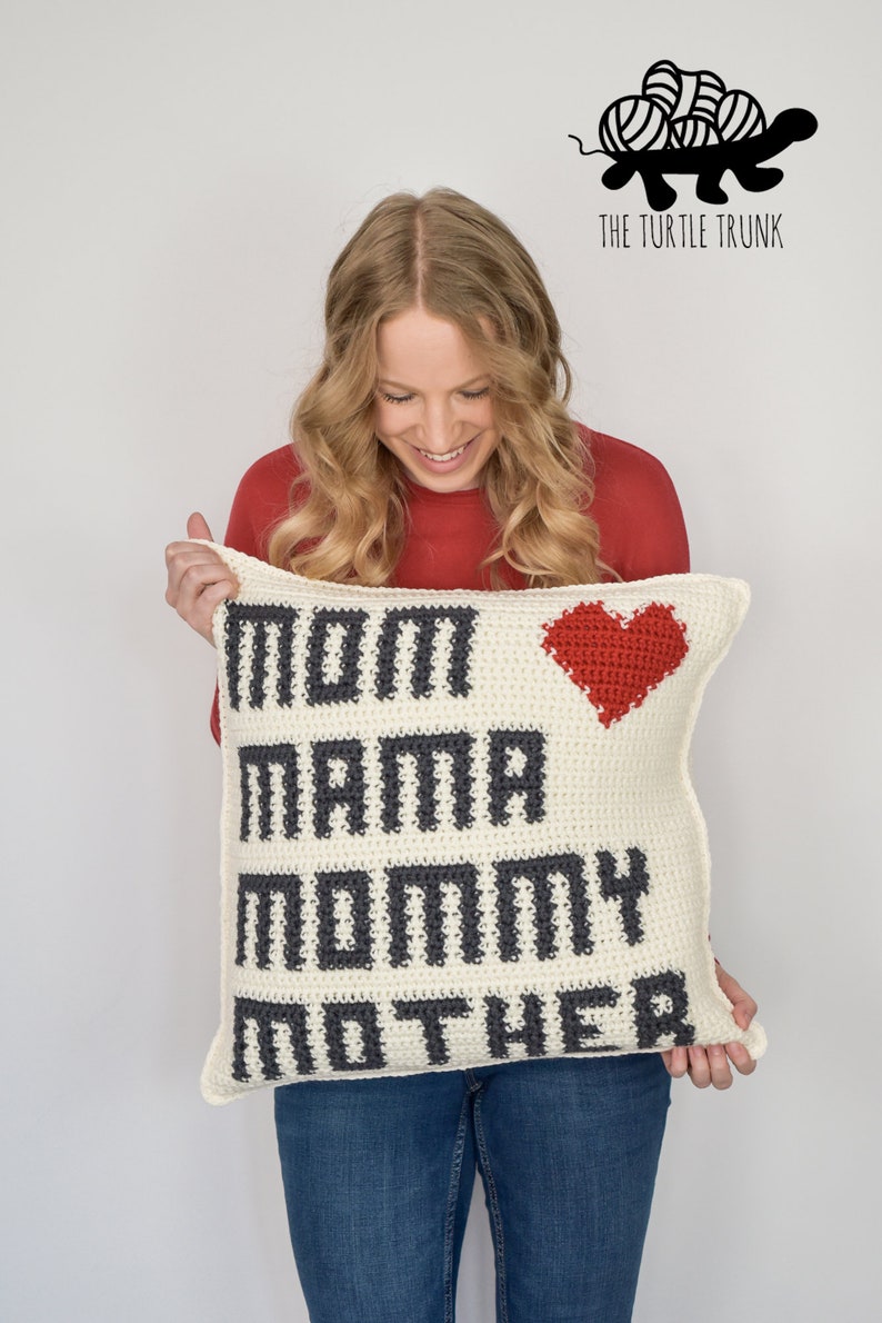 Mother's Day Pillow Crochet Pattern PDF Digital Download image 5