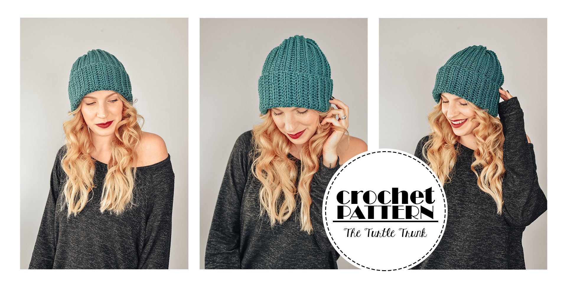 Easy Breezy Ribbed Beanie Crochet Pattern - PDF Digital Download Croc…