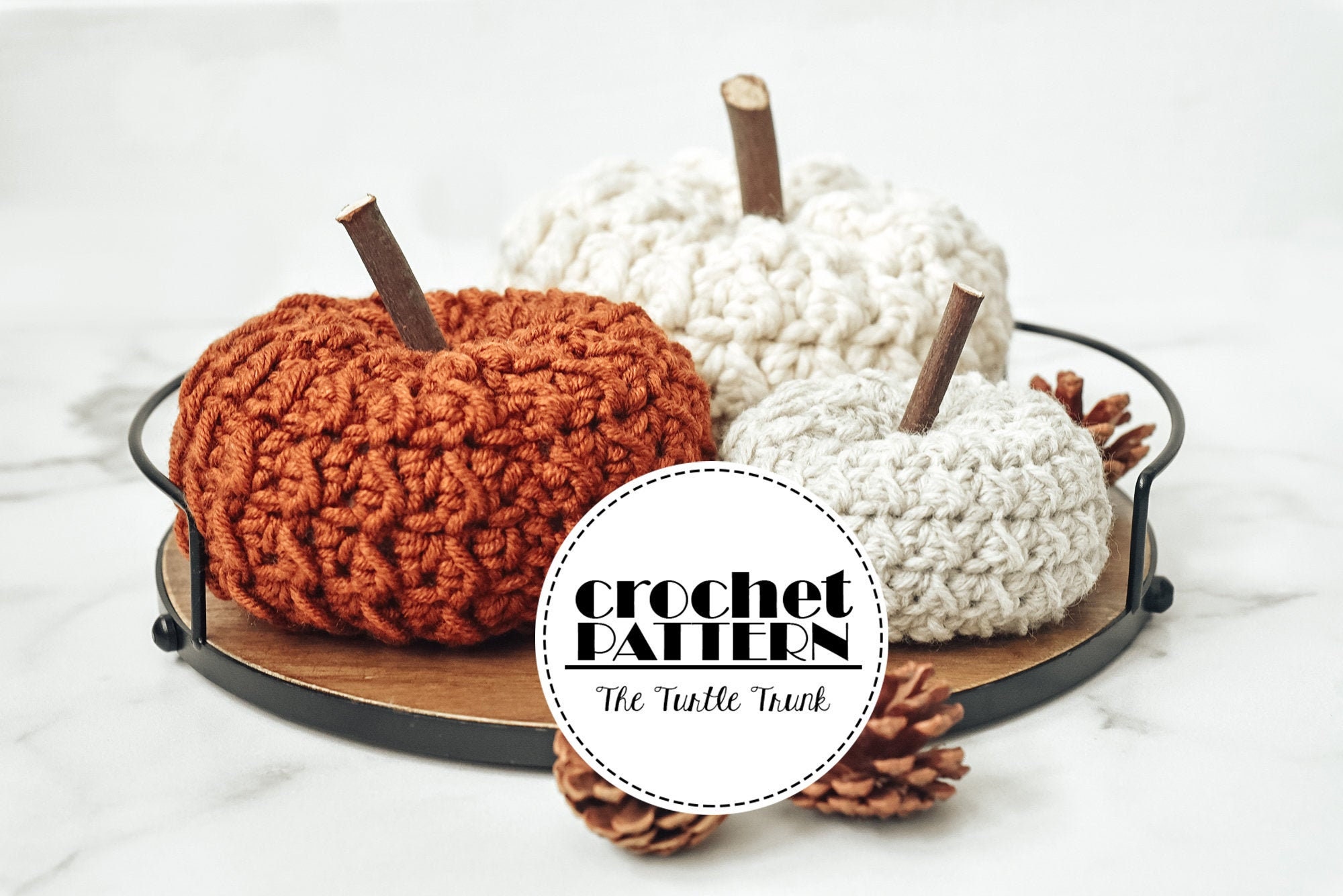 Farm Fresh Pumpkin crochet pattern - Crochet Pumpkin Pattern - Digital Download