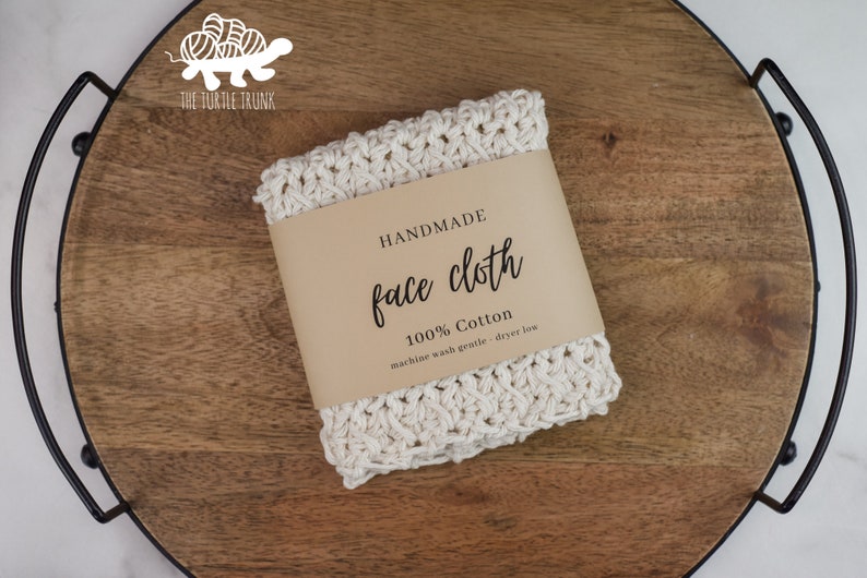 Handmade Bath Set Wrap Labels Face Cloth Label, Wash Cloth Label, Hand Towel Label PDF Digital Download image 5