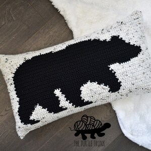 A Beary Comfy Pillow Crochet Pattern Crochet Bear Pillow Pattern PDF Digital Download image 3