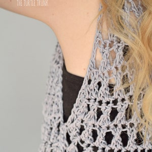 Crossroads Vest Crochet Pattern Easy Crochet Summer Vest pdf digital download image 5