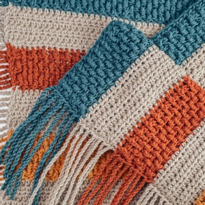 Bonfire Scarf Crochet Pattern Easy Crochet Scarf Pattern PDF Digital Download image 9